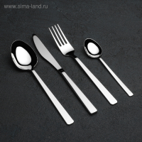 Набор столовых приборов &laquo;Аметист&raquo;, 24 предмета, толщина 2,5 мм, декоративная коробка, цвет МИКС