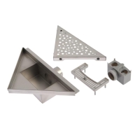 Трап TIM BAD412002, горизонтальный, угловой, 200 х 200 мм, гидро+сухая защита от запаха Трап TIM BAD412002, горизонтальный, угловой, 200 х 200 мм, гидро+сухая защита от запаха