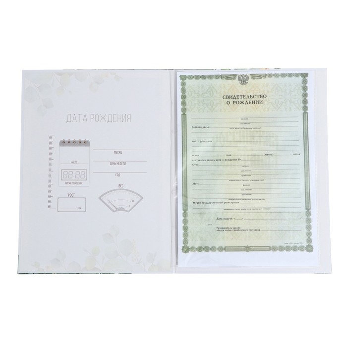 Папка для свидетельства о рождении &laquo;Welcome baby&raquo;, 23,5 х 31,5 см.