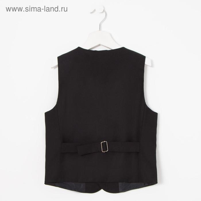 Школьный жилет для мальчика, чёрный, рост 146 (36/M) Школьный жилет для мальчика, чёрный, рост 146 (36/M)