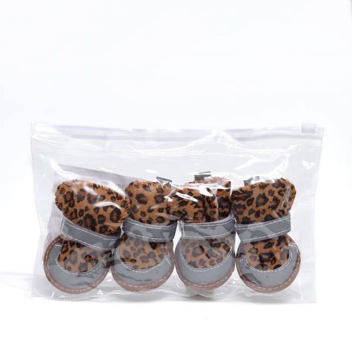 Ботинки Ботинки "Модник", набор 4 шт, 5 размер (5,8 х 4,5 см), коричневые