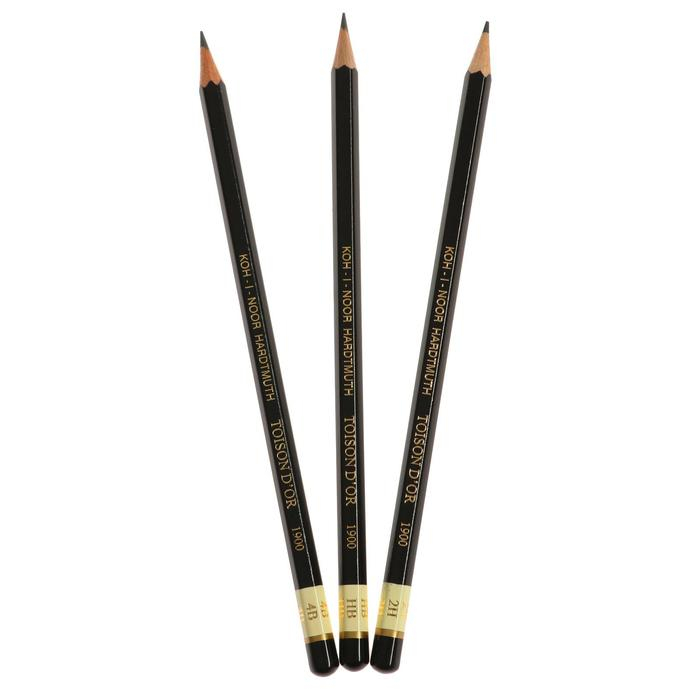 Набор карандашей чернографитных разной твердости 12 штук Koh-I-Noor TOISON D`OR 1902 ART 8B-8H, металлический пенал Набор карандашей чернографитных разной твердости 12 штук Koh-I-Noor TOISON D`OR 1902 ART 8B-8H, металлический пенал