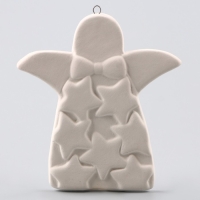 Новый год! Ёлочное украшение под раскраску &laquo;Ангел со звездами&raquo;, с подвесом