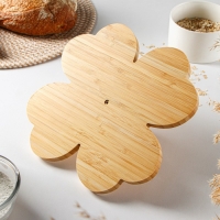 Менажница Доляна «Цветок», 27×27×9 см, бамбук Менажница Доляна «Цветок», 27×27×9 см, бамбук