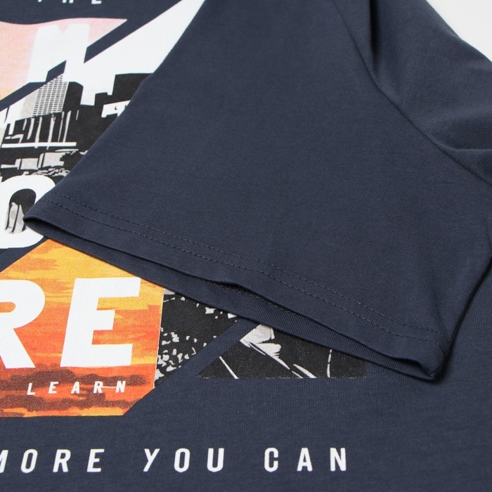 Футболка мужская MORE, цвет тёмно-серый, размер 52 Футболка мужская MORE, цвет тёмно-серый, размер 52