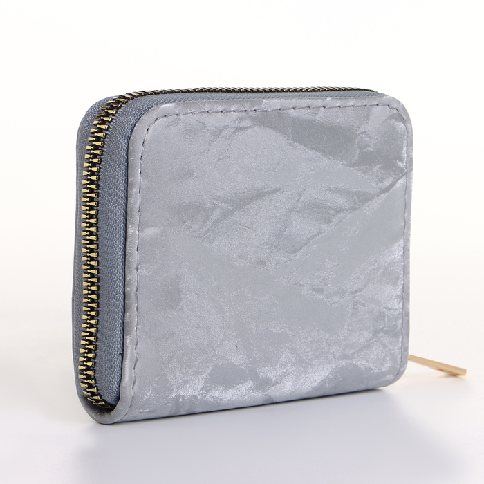 Кошелёк женский на молнии, цвет серый Кошелёк женский на молнии, цвет серый