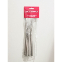 Ножи столовые из нержавеющей стали Доляна Sentiment, длина 23 см, 6 шт, цвет серебряный Ножи столовые из нержавеющей стали Доляна Sentiment, длина 23 см, 6 шт, цвет серебряный