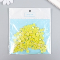 Декор для творчества пластик "Половинки бусин. Жёлтый" 20 гр 0,8х0,8 см Декор для творчества пластик "Половинки бусин. Жёлтый" 20 гр 0,8х0,8 см