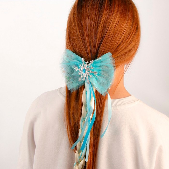 Коса на зажиме &laquo;Снежная принцесса&raquo;, 50 см