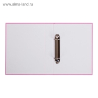 Папка на 2 кольцах А5, Hatber NEWtone, 35 мм, 1500 мкм, розовая, с рисунком Папка на 2 кольцах А5, Hatber NEWtone, 35 мм, 1500 мкм, розовая, с рисунком