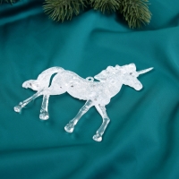 Украшение ёлочное "Единорог сияние" 11х10,5 см