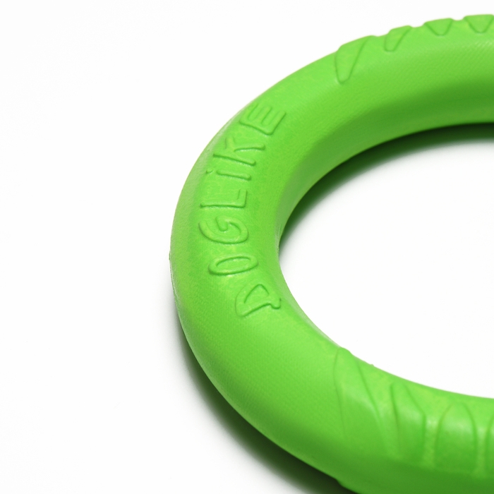 Кольцо Кольцо "ДогЛайк" D-5195, 8-мигранное, миниатюрное, ⌀ 16,5 см , зелёное