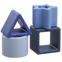 Развивающая игрушка - сортер &laquo;Изучаем фигуры&raquo;, пищевой силикон, цвет голубой, Mum&Baby