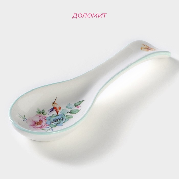 Подставка под ложку Доляна &laquo;Пташка&raquo;, 22,5&times;7,5&times;2,5 см