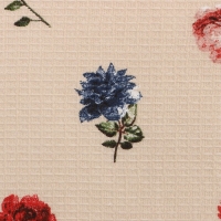 Полотенце Доляна "Цветочки" 28х46 см, 100% хлопок, вафля 160 г/м2