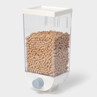 Контейнер - дозатор для сыпучих продуктов RICCO, 11,8&times;9,5&times;25,5 см, 1,5 л, цвет белый