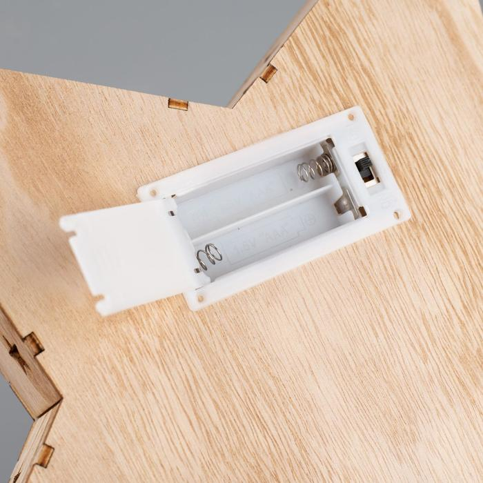 Светодиодная фигура «Дед Мороз в лесу» 30 × 30 × 5 см, дерево, батарейки АААх2 (не в комплекте), свечение тёплое белое Светодиодная фигура «Дед Мороз в лесу» 30 × 30 × 5 см, дерево, батарейки АААх2 (не в комплекте), свечение тёплое белое