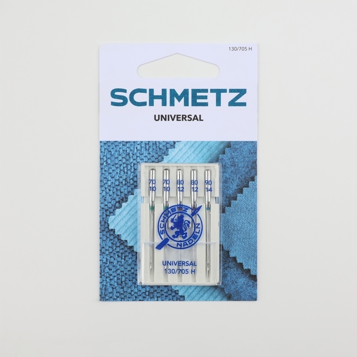 Иглы для бытовых швейных машин, универсальные, №70-90, 5 шт Иглы для бытовых швейных машин, универсальные, №70-90, 5 шт