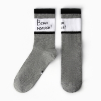 Носки мужские, цвет серый меланж, размер 27-29