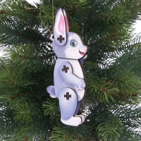 Новогодняя подвеска &laquo;Новый год! Зайка&raquo;