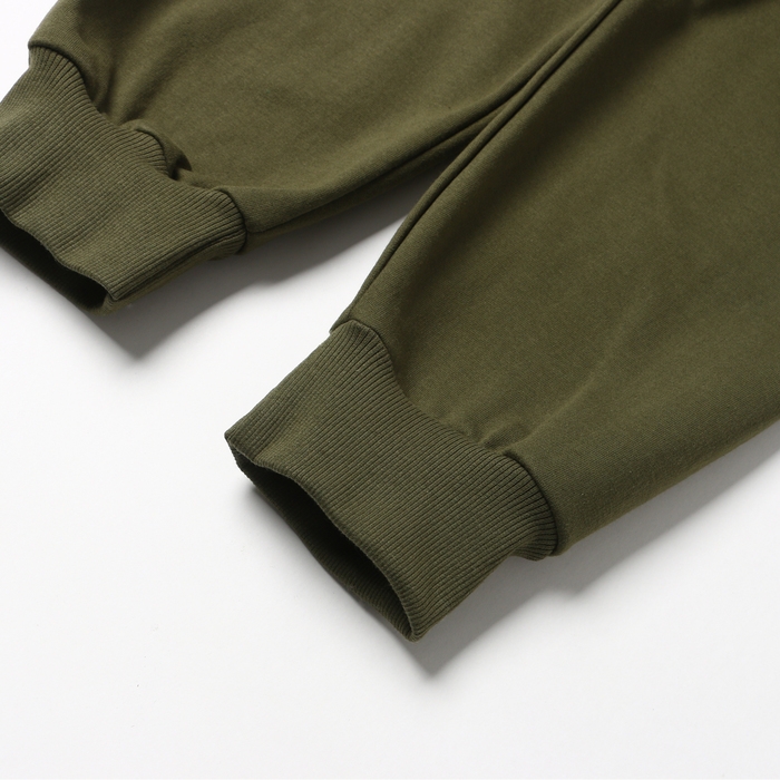 Комплект мужской (фуфайка/брюки) НАЧЁС, цвет хаки, размер 52