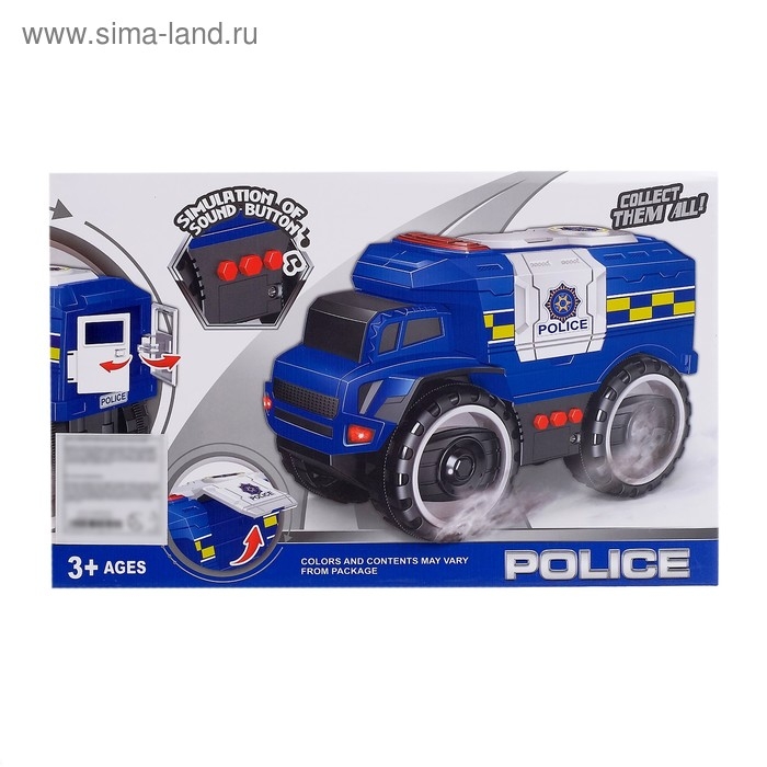 Машина инерционная &laquo;Полиция&raquo;, световые и звуковые эффекты