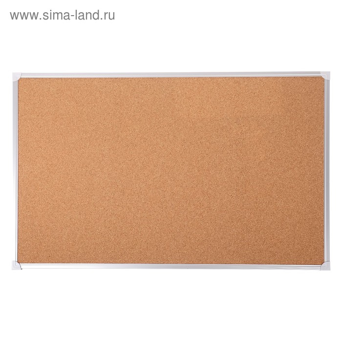 Доска пробковая 100х150 см, Calligrata СТАНДАРТ, в алюминиевой рамке