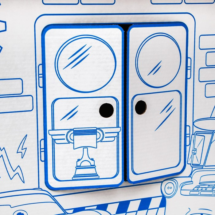 Дом-раскраска &laquo;Тачки&raquo;, набор для творчества, дом из картона, Дисней