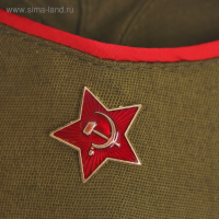 Карнавальный костюм для девочки "Военный", платье, ремень, пилотка, р-р 68, рост 134 см