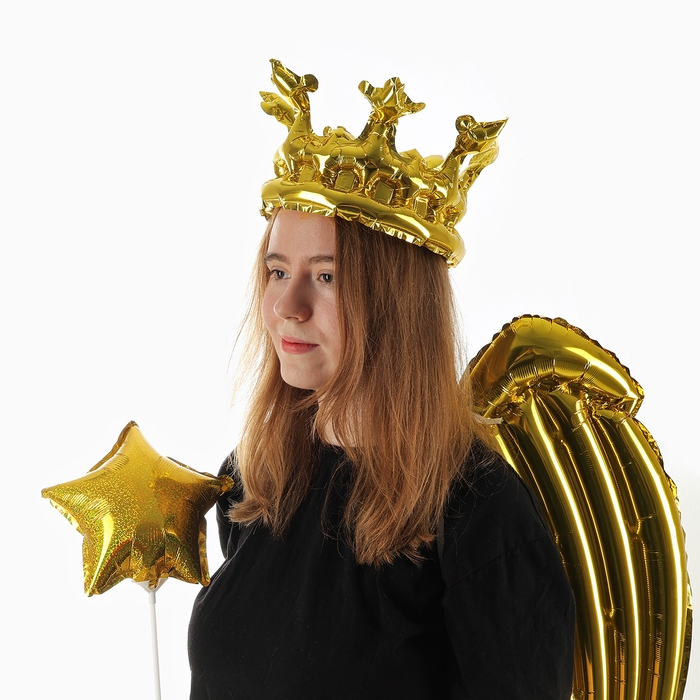 Набор фольгированных шаров «Карнавальный набор. Золотой», 3 шт. Набор фольгированных шаров «Карнавальный набор. Золотой», 3 шт.