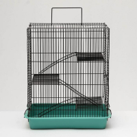 Клетка для грызунов "Пижон" №9, с 3-я этажами, без наполнения, 33 х 24 х 38 см, бирюзовая Клетка для грызунов "Пижон" №9, с 3-я этажами, без наполнения, 33 х 24 х 38 см, бирюзовая