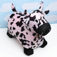 Игрушка - прыгун детская "Коровка" резиновая надувная, 50х27см, в чехле, черно-белая Игрушка - прыгун детская "Коровка" резиновая надувная, 50х27см, в чехле, черно-белая