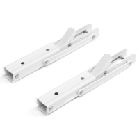 Кронштейн складной для столов и полок ТУНДРА, 2 шт., длина 200 мм, сталь, цвет белый Кронштейн складной для столов и полок ТУНДРА, 2 шт., длина 200 мм, сталь, цвет белый