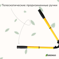 Кусторез, 21&ndash;28" (54&ndash;71,5 см), телескопический, с резиновыми ручками, с чехлом