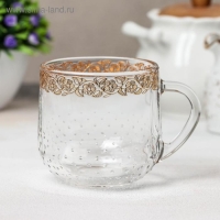 Кружка стеклянная «Золотая вязь», 300 мл Кружка стеклянная «Золотая вязь», 300 мл