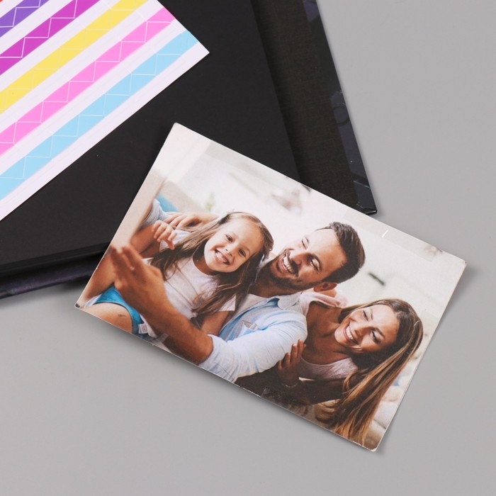 Фотоальбом 25 листов (уголки+кольца) "Шина" 19х27х3 см