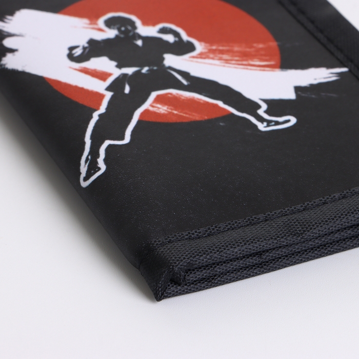 Кошелёк детский на липучке &laquo;Выбражулька&raquo;, цвет чёрный