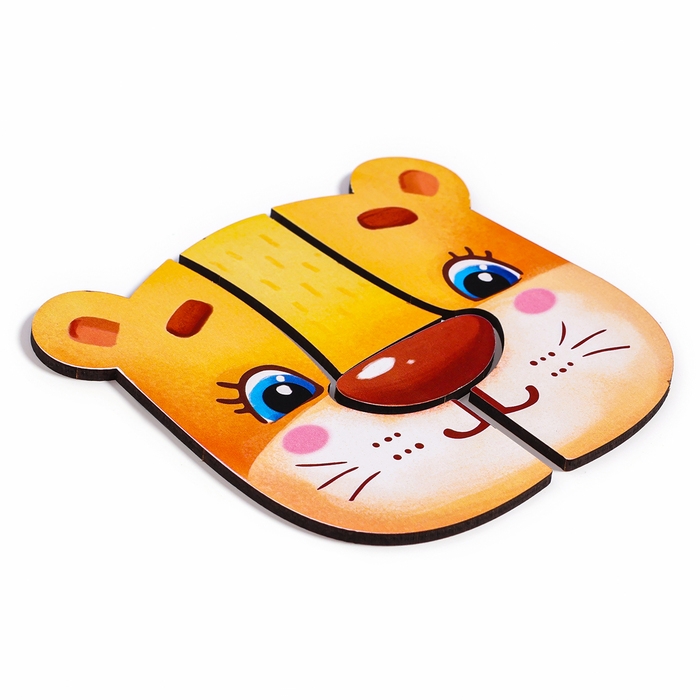 Головоломка деревянная для детей «Лев», изучаем цвета Головоломка деревянная для детей «Лев», изучаем цвета