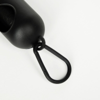 Контейнер с пакетами для уборки за собаками (рулон 15 пакетов 29х21 см), чёрный Контейнер с пакетами для уборки за собаками (рулон 15 пакетов 29х21 см), чёрный