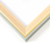 Фоторамка пластик 30х40 см "Дерево с золотой каймой" 33х43 см