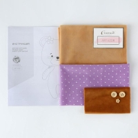 Набор для шитья игрушки-малютки  &laquo;Медвежонок Ашер&raquo;, 17 см