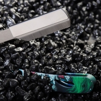 Опасная бритва Шаветт (без лезвия) из нержавеющей стали, с принтом Опасная бритва Шаветт (без лезвия) из нержавеющей стали, с принтом