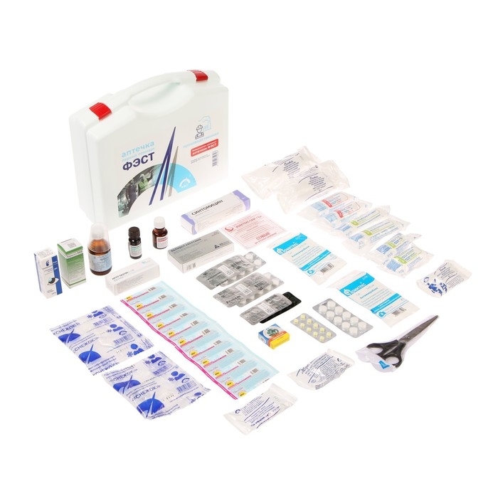 Аптечка первой помощи Аптечка первой помощи "ФЭСТ" для оснащения промышленных предприятий, футляр-полистирол, №7.1