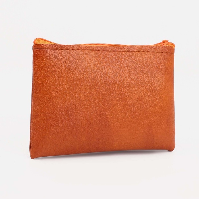 Кошелёк женский на молнии, цвет рыжий