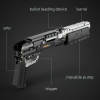 Конструктор &laquo;Техно. Дробовик&raquo;, 2 варианта сборки, 880 деталей