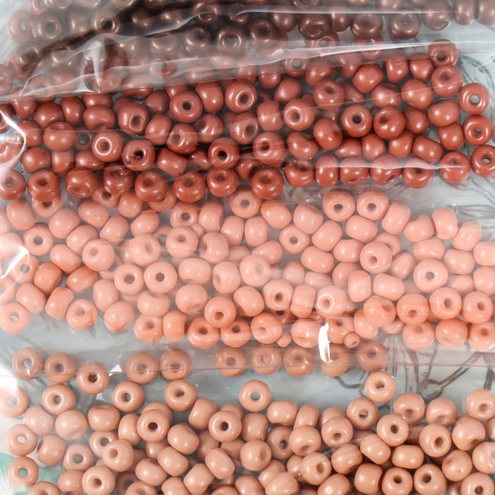 Бисер круглый 6/0 "Осенний лес" 6 цветов х 10 гр 20х8 см