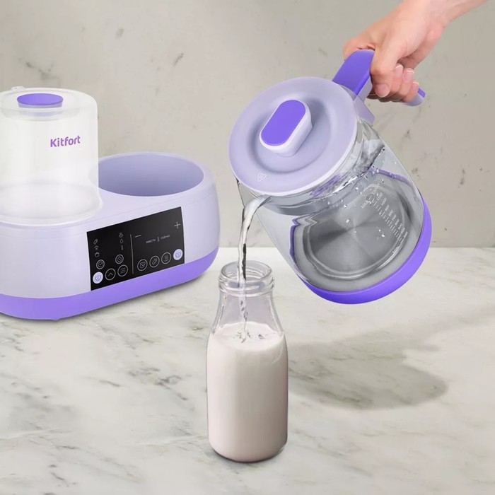 Чайник-стерилизатор Kitfort КТ-2327, 800 Вт, фиолетовый Чайник-стерилизатор Kitfort КТ-2327, 800 Вт, фиолетовый