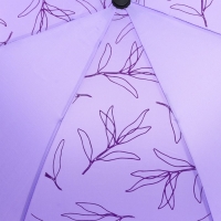 Зонт женский механический &laquo;Веточки&raquo;, 8 спиц, d=95, цвет сиреневый