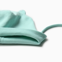 Шапка-мишка детская, цвет мятный, размер 42-46