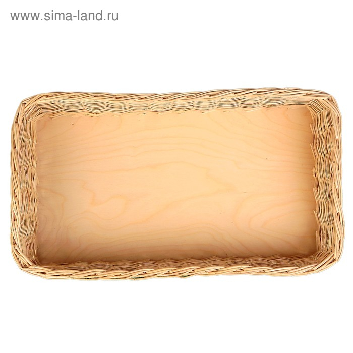 Лоток торговый, фанерное дно, 56&times;31&times;15 см, лоза